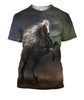 All Over Print Black Horse In The Dark