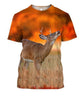 3D All Over Print Deer With Sunset Shirts