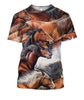 3D All Over Printing Horse Run Hoodie