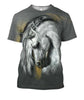 All Over Print White Horse 1