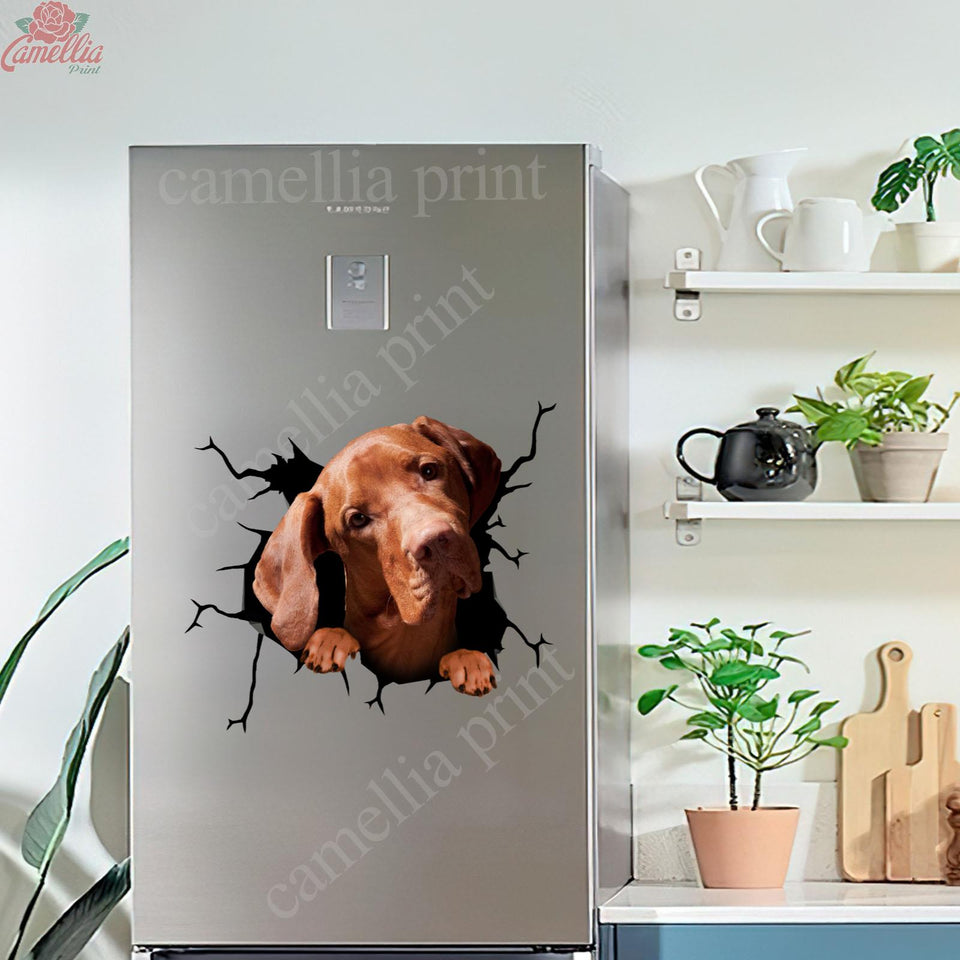 Vizsla Crack Decal For Car Window Funny Memes Outdoor Stickers Unique Mothers Day Gifts - high quality vinyl sticker view #5