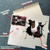 Dairy Cow Crack Stickers Be Cute Sticker Paper First Anniversary Gift - custom sticker applied on car truck window preview
