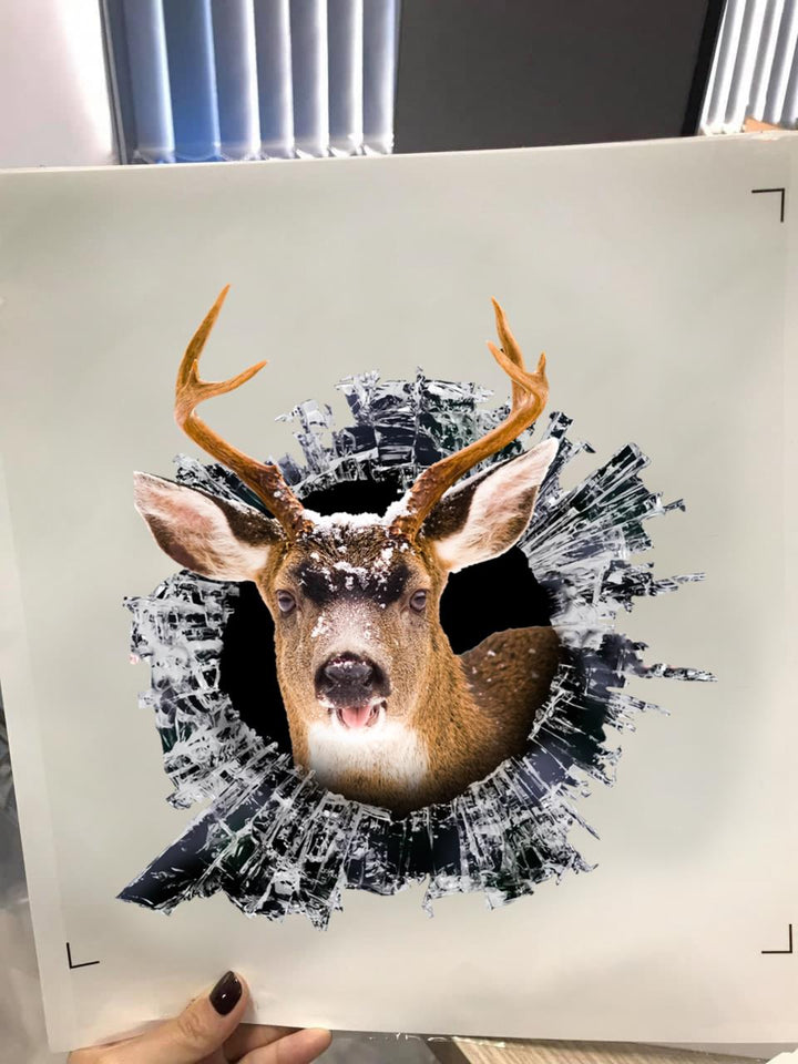 Deer Hunting Car Decal Funny Deer Sticker Love Skateboard Truck Decal For Animal Vynil Bathroom Atickers