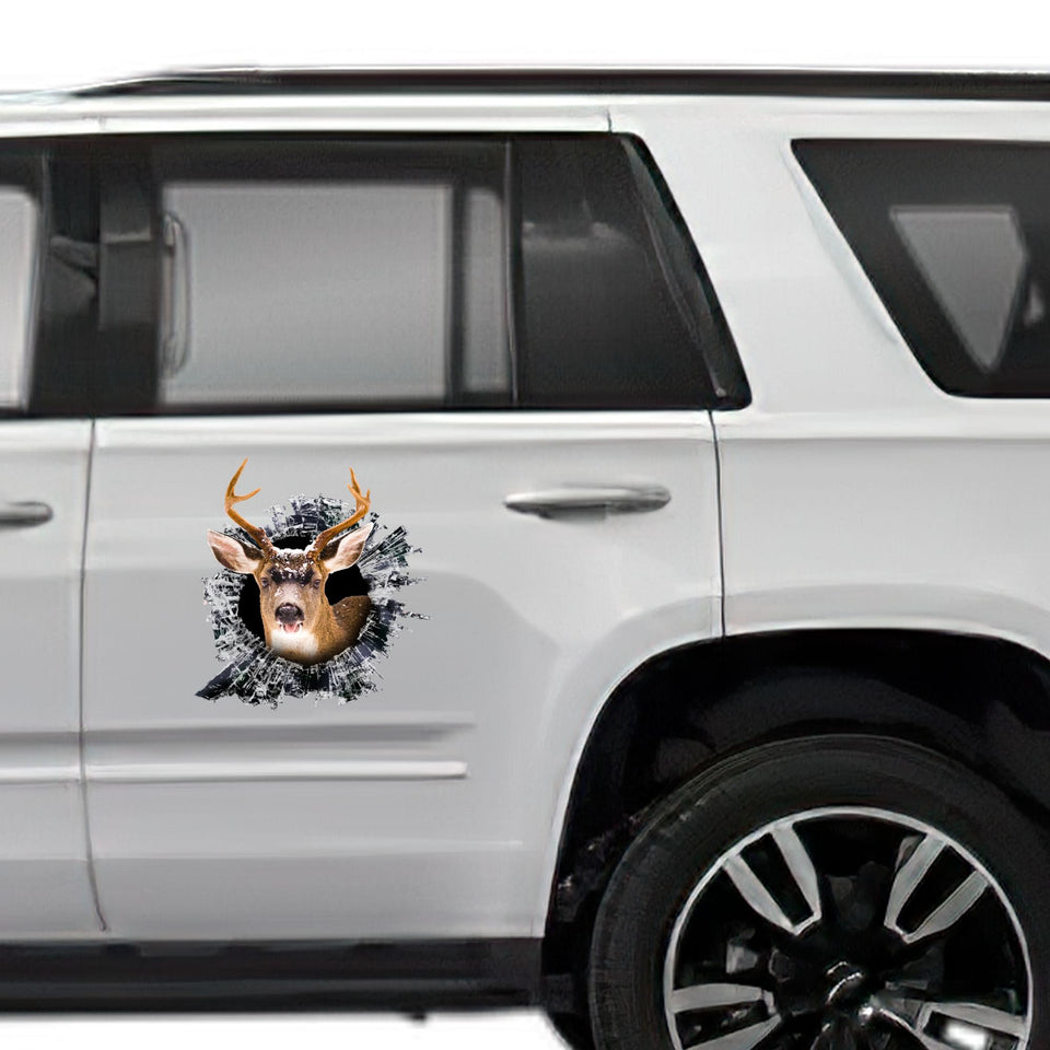Deer Hunting Car Decal Funny Deer Sticker Love Skateboard Truck Decal For Animal Vynil Bathroom Atickers