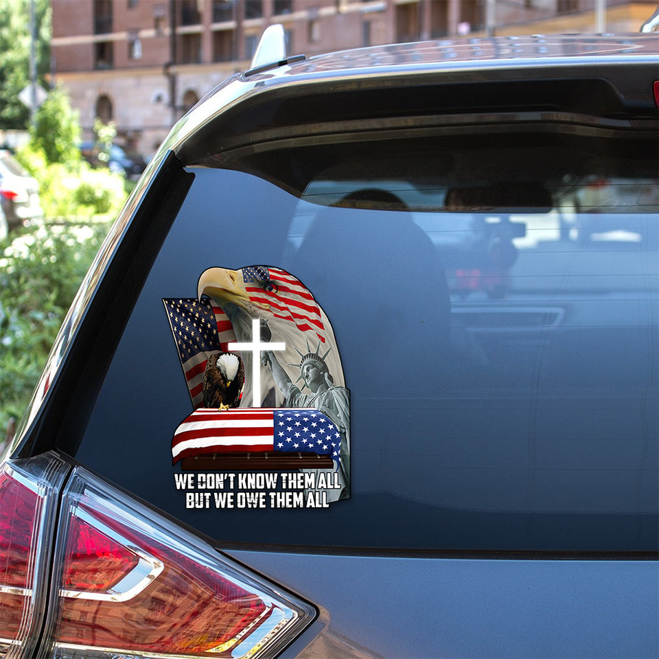 Veteran America Sticker Album a Cute Anime Car Decals - Patriotic / Military die-cut waterproof vinyl sticker decal