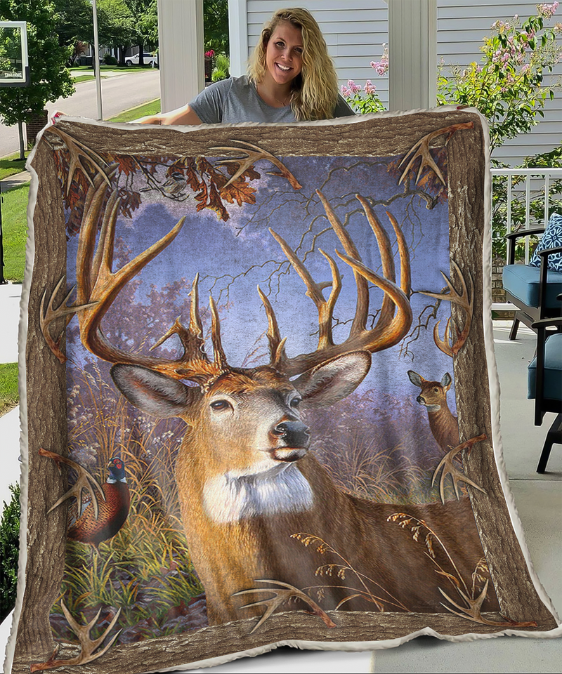 [ha0478-tnt]-deer-fleece-blanket