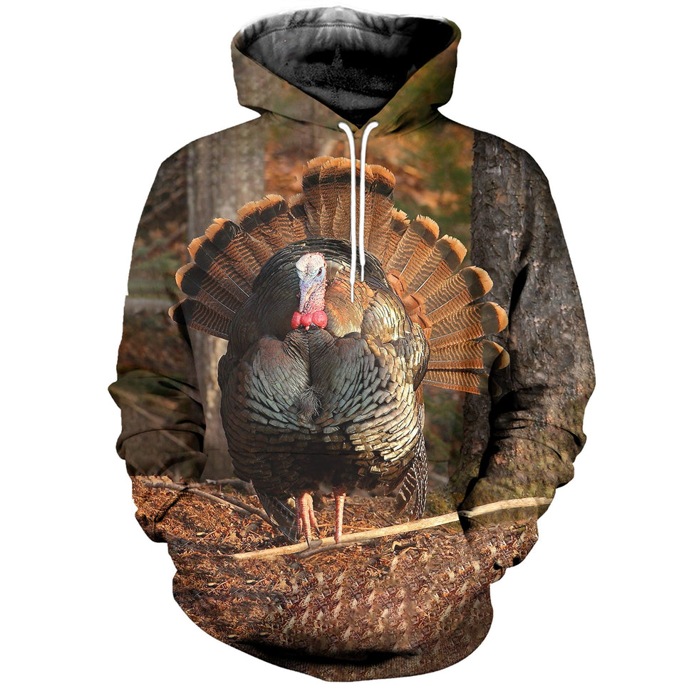 3D Printed Turkey Hoodie T-shirt DT09101990