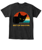 Best Cat Dad Ever Vintage Mens Tshirt Black Cat Daddy Tee