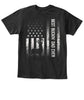 Best Buckin Dad Ever American Flag Gift for Fathers Day Tee Shirt