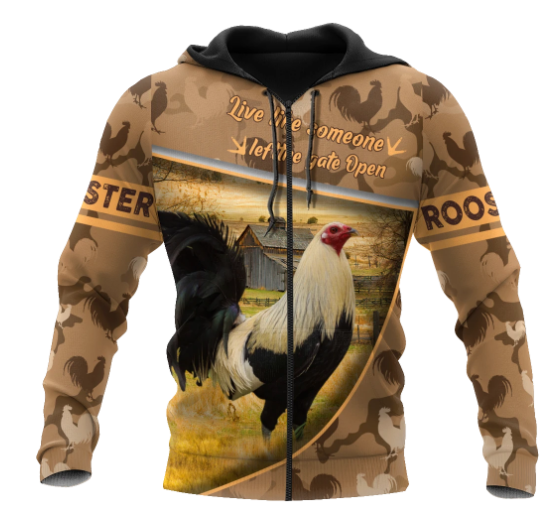 Rooster 3D All Over Printed Hoodie for Men and Women 37