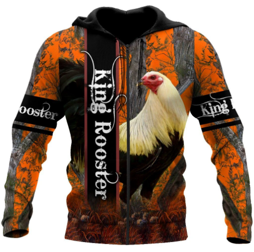 Premium Rooster King Camo All Over Printed Unisex 43