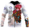 Premium Rooster King Tribal Pattern All Over Printed 45