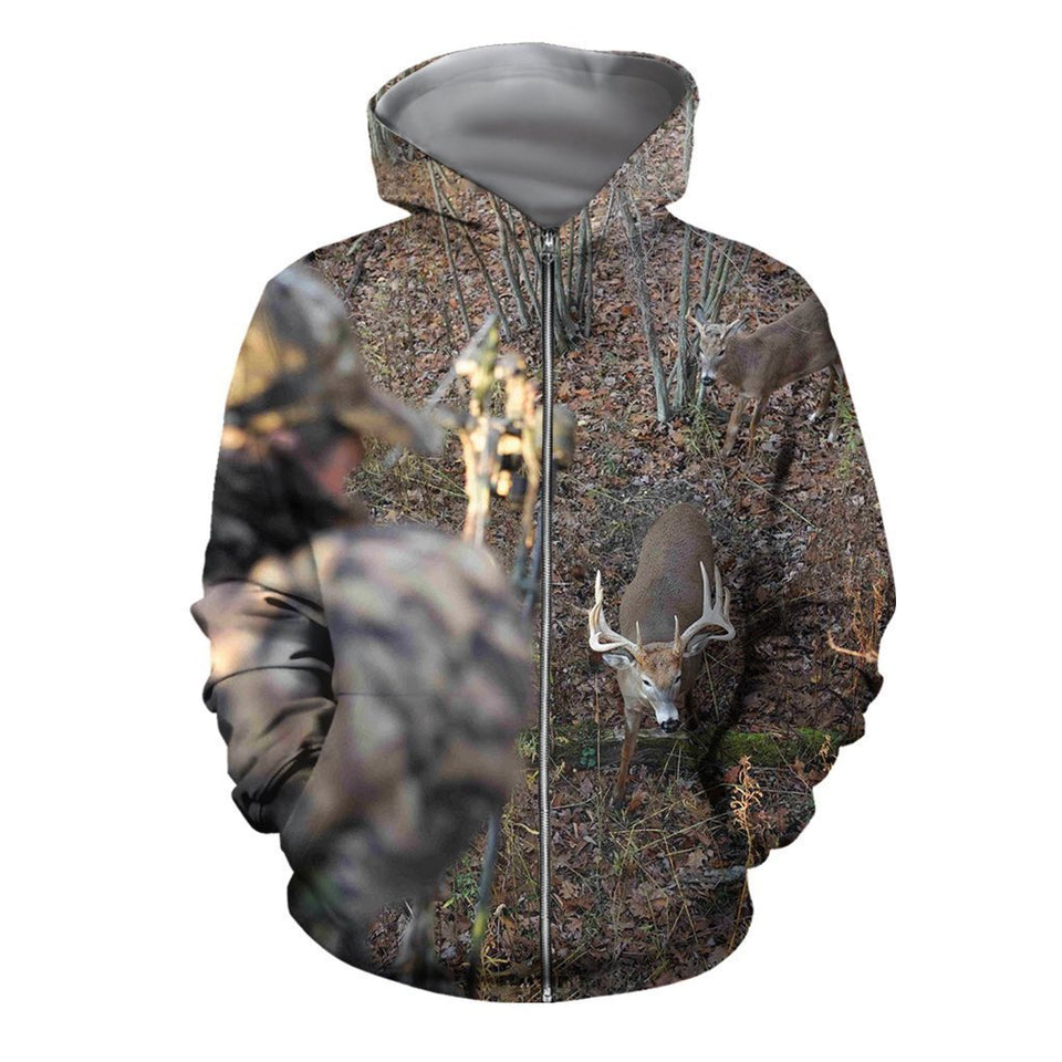 3D All Over Printed Deer for Love Clothes