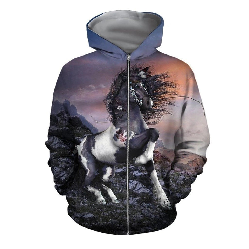 3D All Over Printed Horse Shirts 3