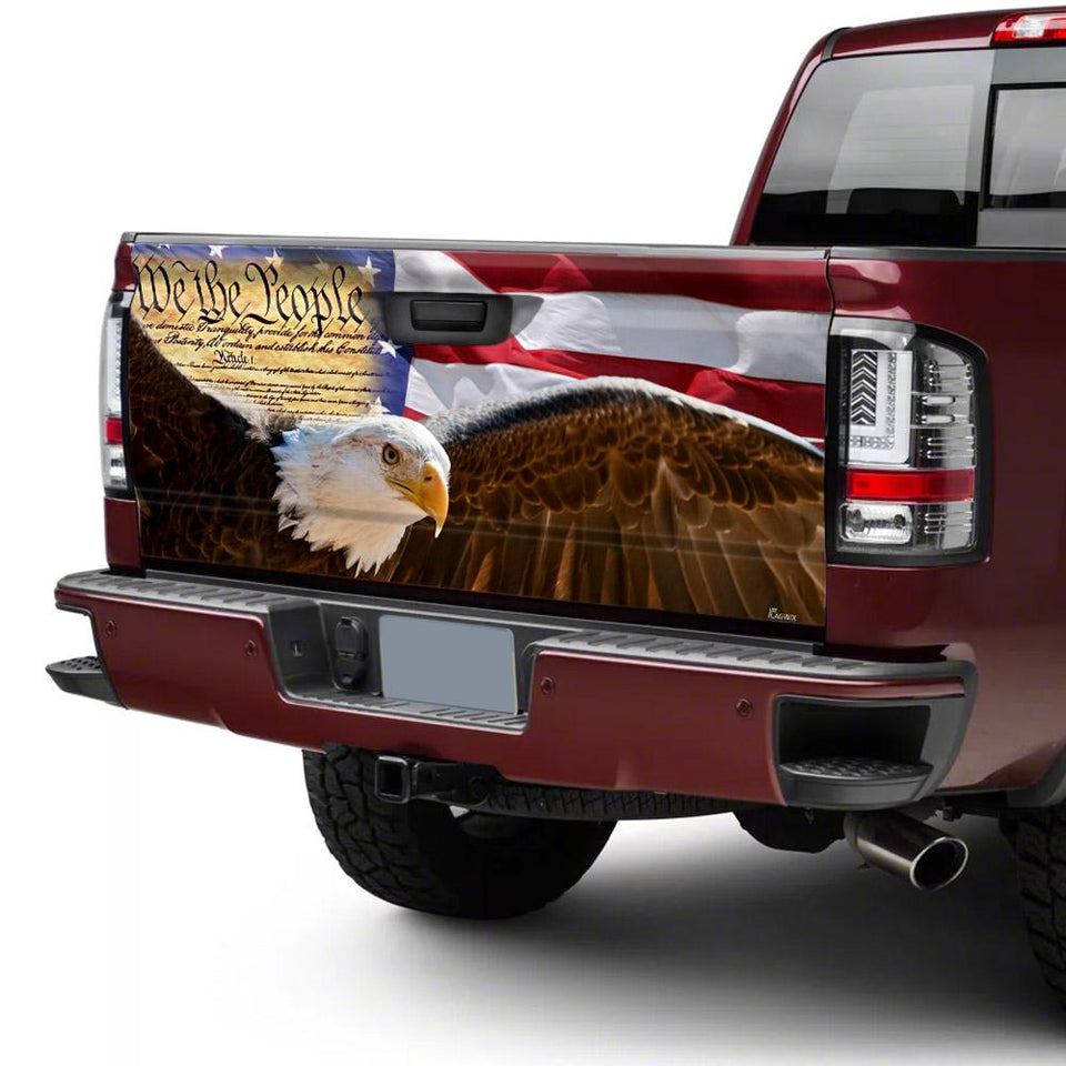 We The People American Patrico truck Tailgate Decal Sticker Wrap Tailgate Wrap Decals For Trucks