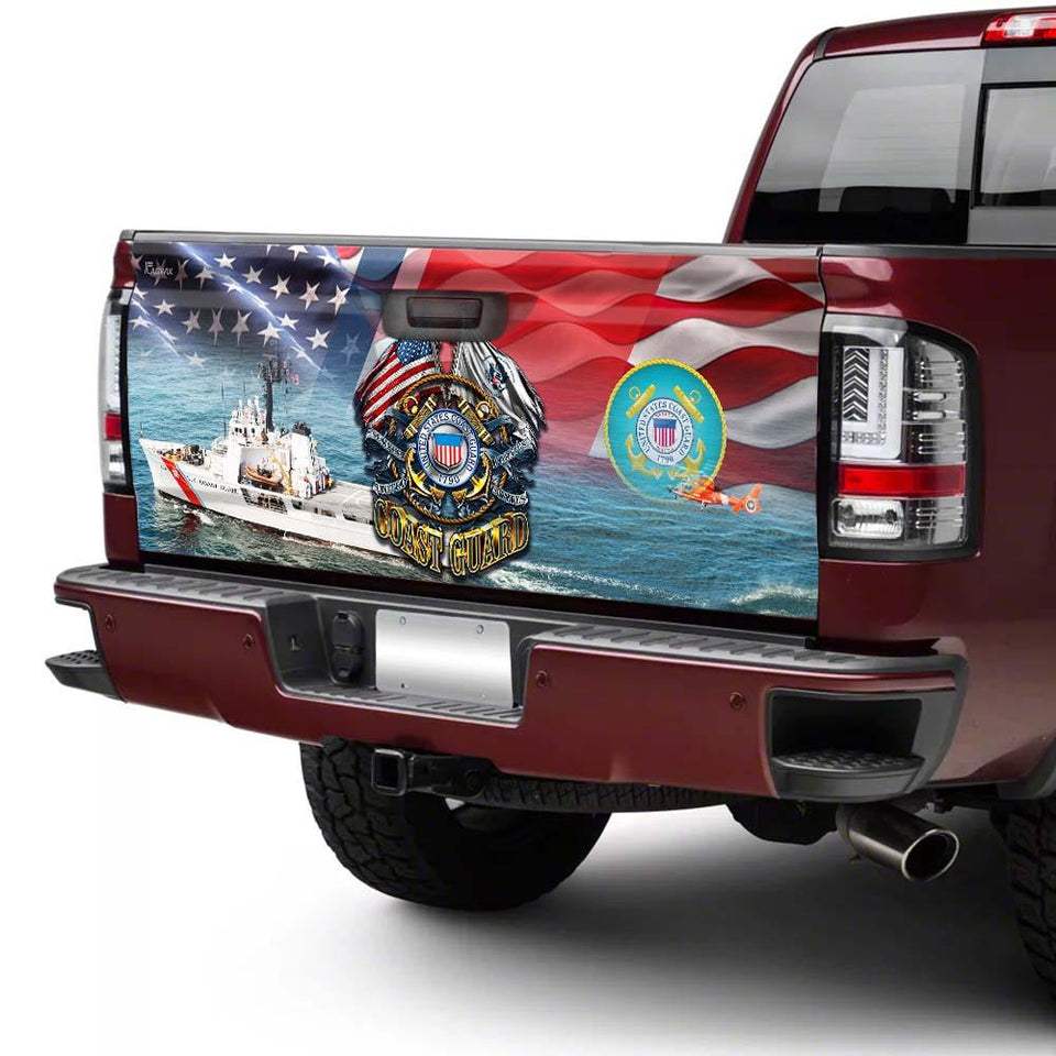 United States Coast Guatruck Tailgate Decal Sticker Wrap Tailgate Wrap Decals For Trucks