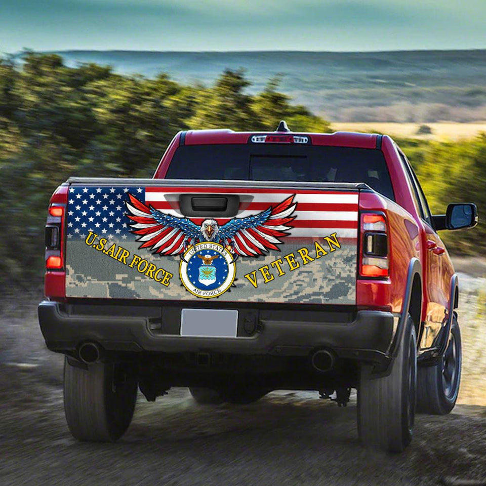 U.s.air Force Veterans truck Tailgate Decal Sticker Wrap 3 Tailgate Wrap Decals For Trucks