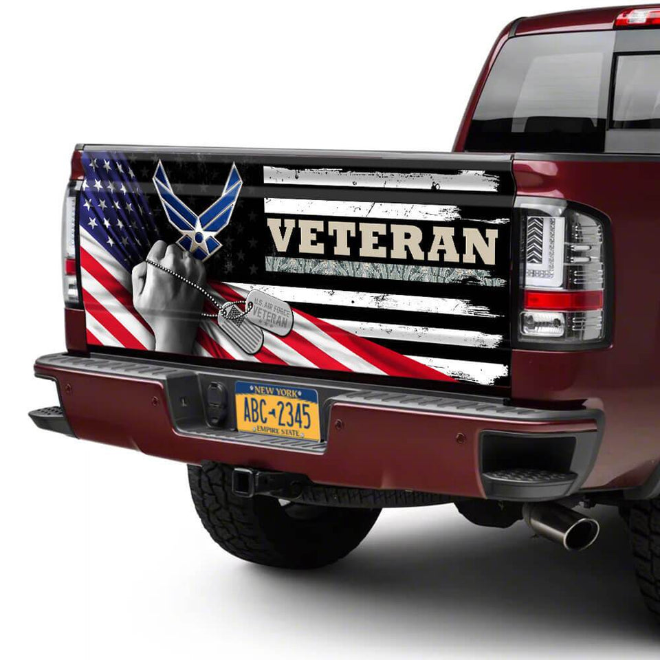 Us Air Force Veterans truck Tailgate Decal Sticker Wrap Tailgate Wrap Decals For Trucks