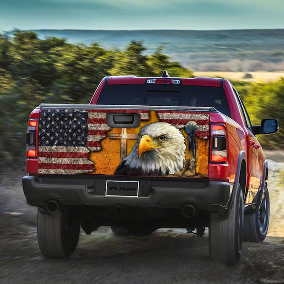 American Eagle truck Tailgate Decal Sticker Wrap Tailgate Wrap Decals For Trucks