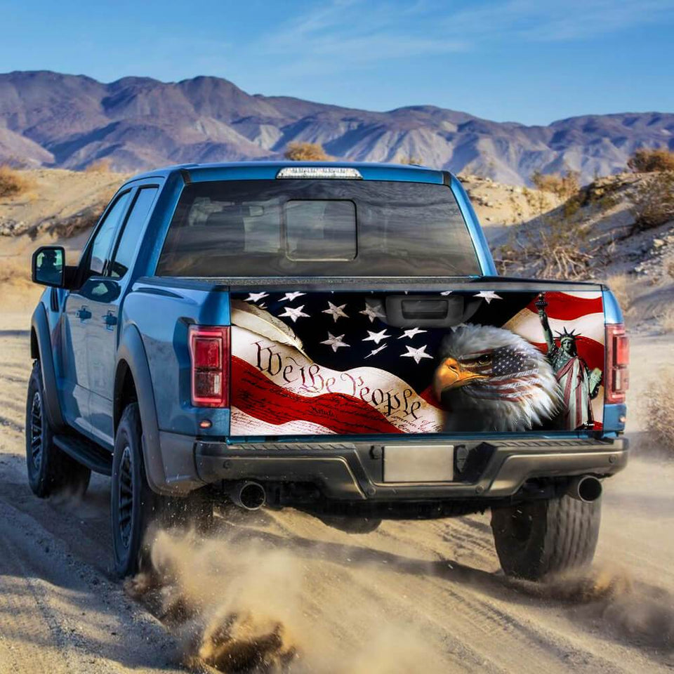 We The People American truck Tailgate Decal Sticker Wrap Tailgate Wrap Decals For Trucks
