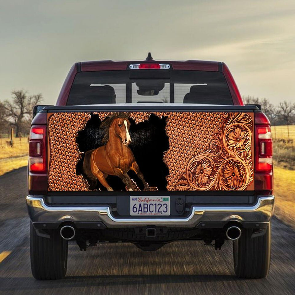 Horse American truck Tailgate Decal Sticker Wrap Equestrian Gifts Horse Gifts For Women  Tailgate Wrap Decals For Trucks