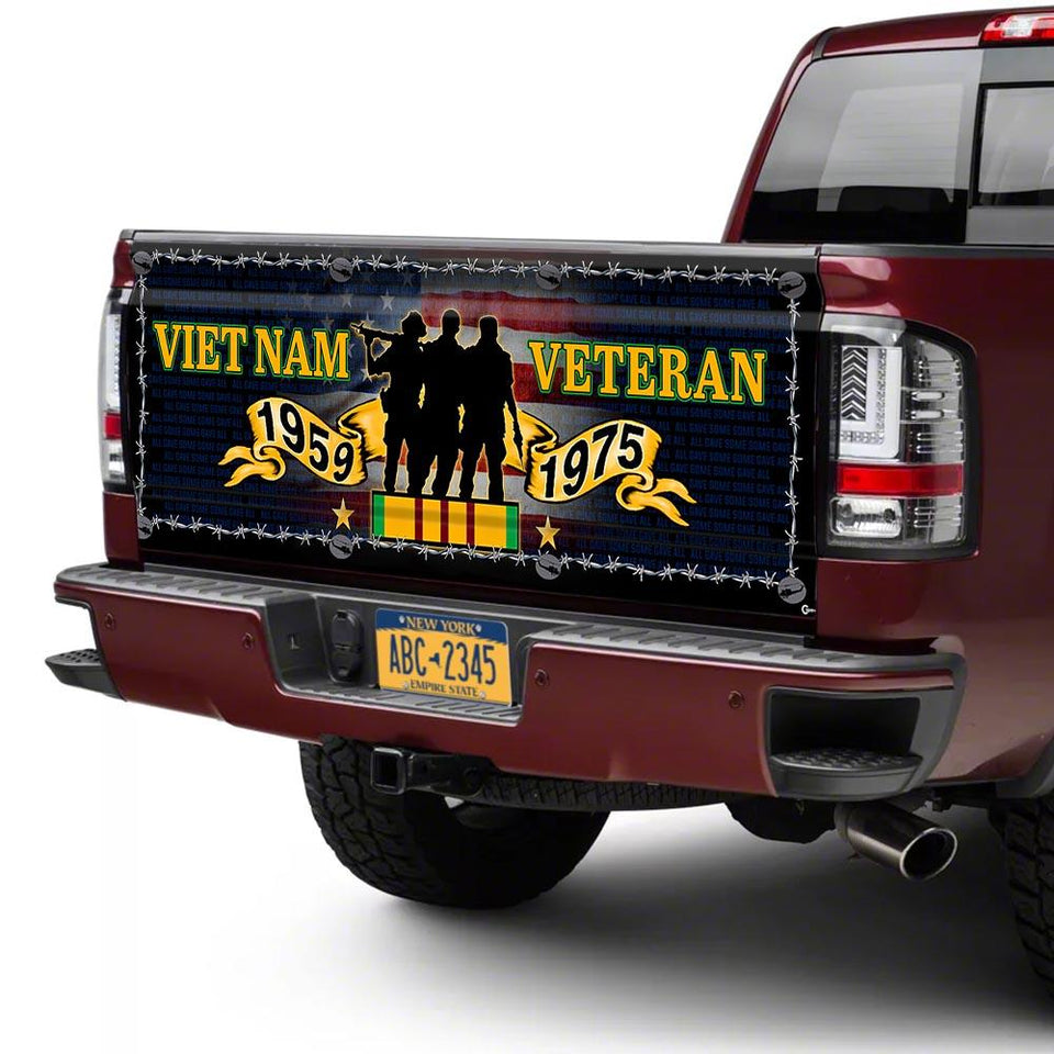 Vietnam Veterans truck Tailgate Decal Sticker Wrap Tailgate Wrap Decals For Trucks