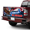 Proud To Be An American truck Tailgate Decal Sticker Wrap Tailgate Wrap Decals For Trucks