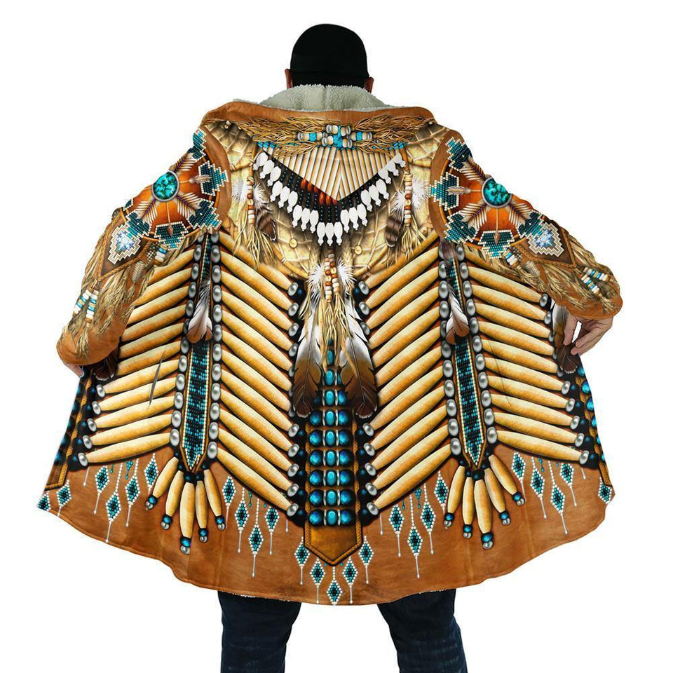 Aborigine Style Hoodie Coat HC1066 - Camellia Print