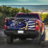 The Thin Blue Line American Eagle truck Tailgate Decal Sticker Wrap Tailgate Wrap Decals For Trucks