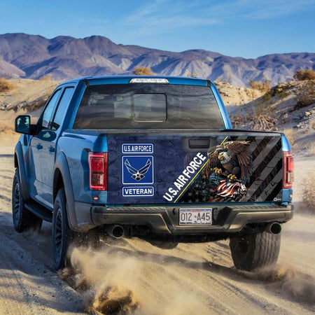 United States Air Force Veterans truck Tailgate Decal Sticker Wrap Tailgate Wrap Decals For Trucks
