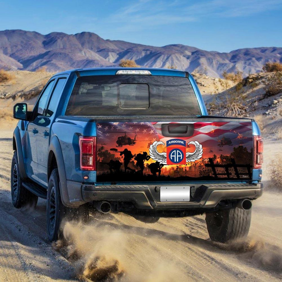 United States Army Airborne truck Tailgate Decal Sticker Wrap Tailgate Wrap Decals For Trucks