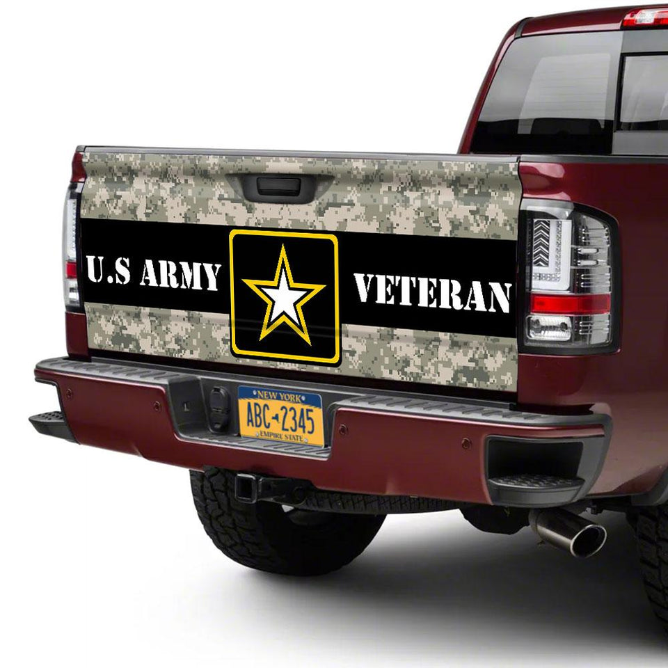 U.s. Army Veterans truck Tailgate Decal Sticker Wrap Tailgate Wrap Decals For Trucks