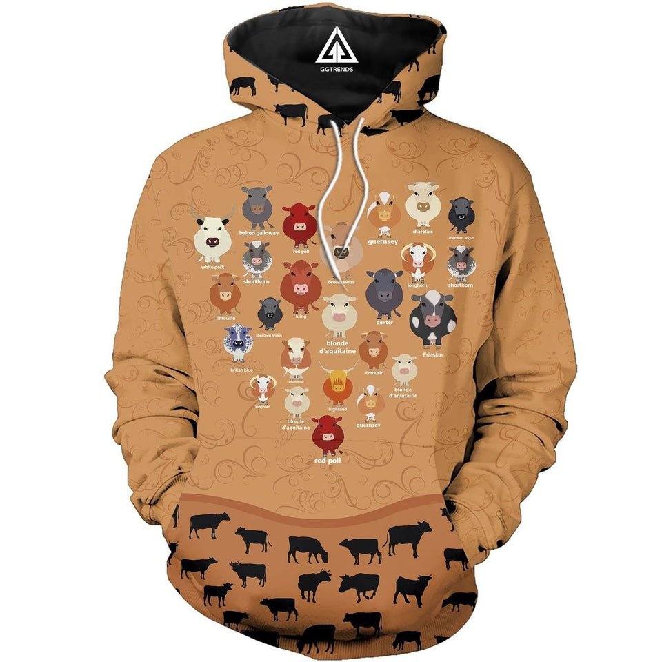 COW HOODIE CC TDT112009