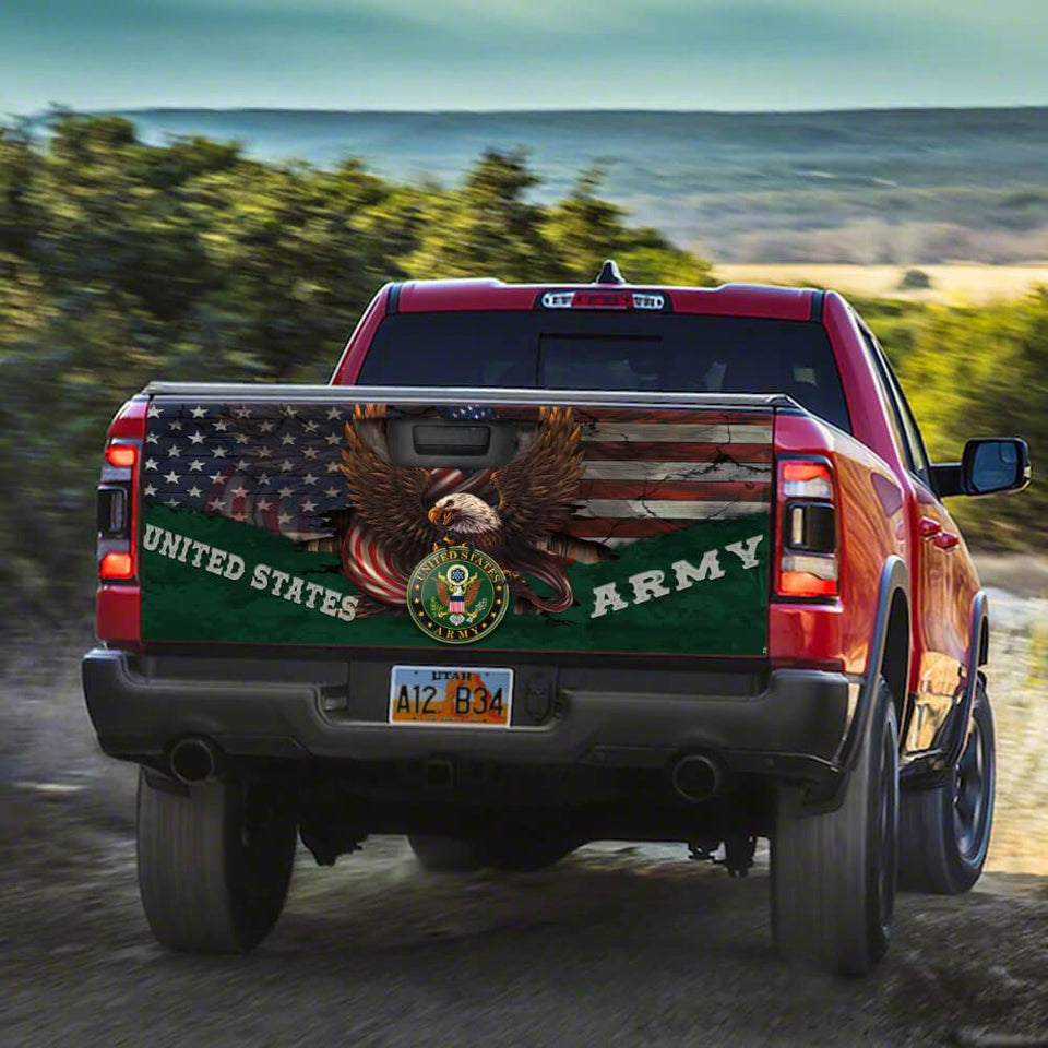 United States Artruck Tailgate Decal Sticker Wrap Tailgate Wrap Decals For Trucks