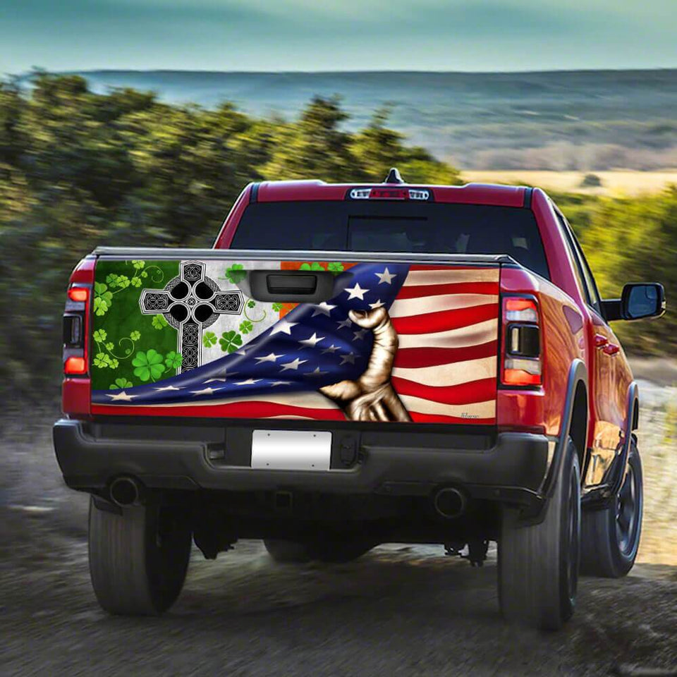 Irish American truck Tailgate Decal Sticker Wrap Tailgate Wrap Decals For Trucks
