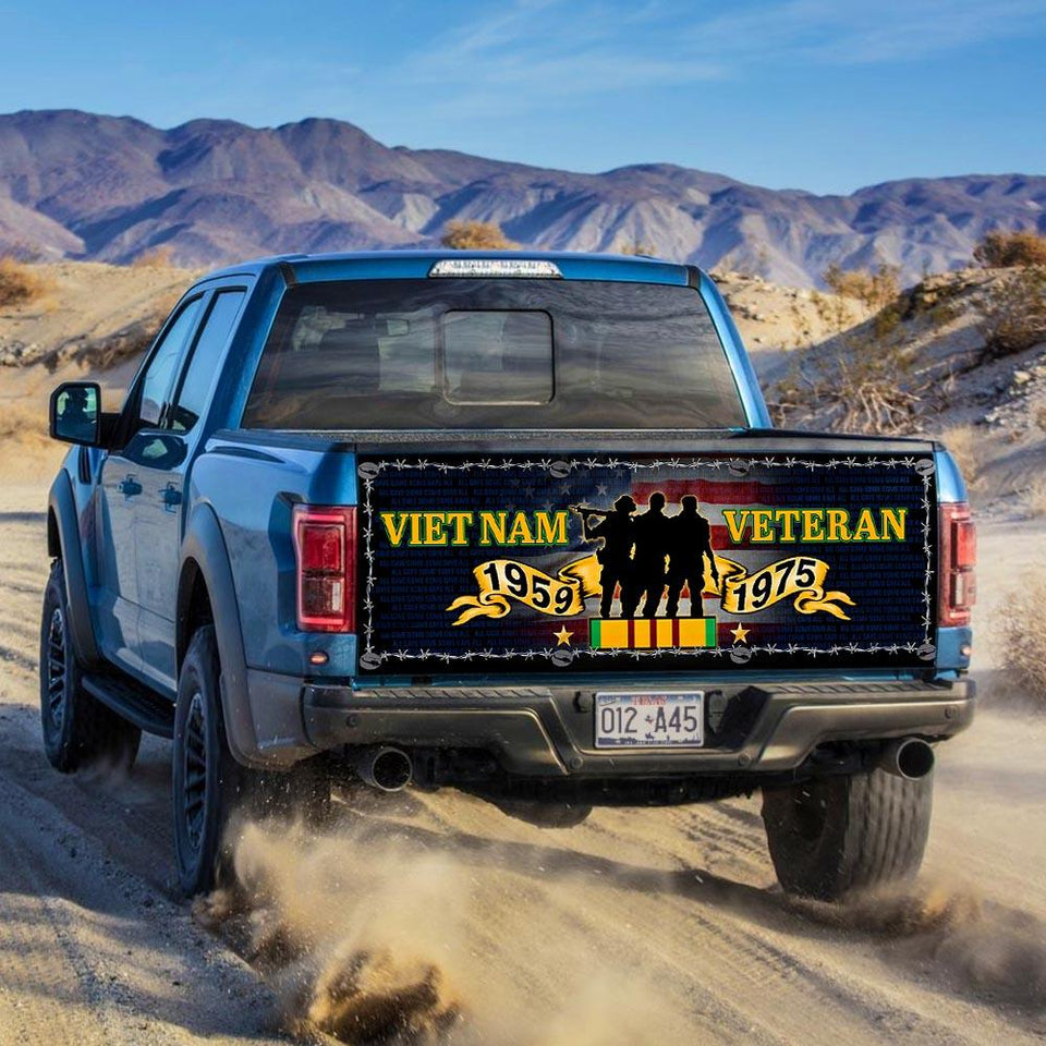 Vietnam Veterans truck Tailgate Decal Sticker Wrap Tailgate Wrap Decals For Trucks