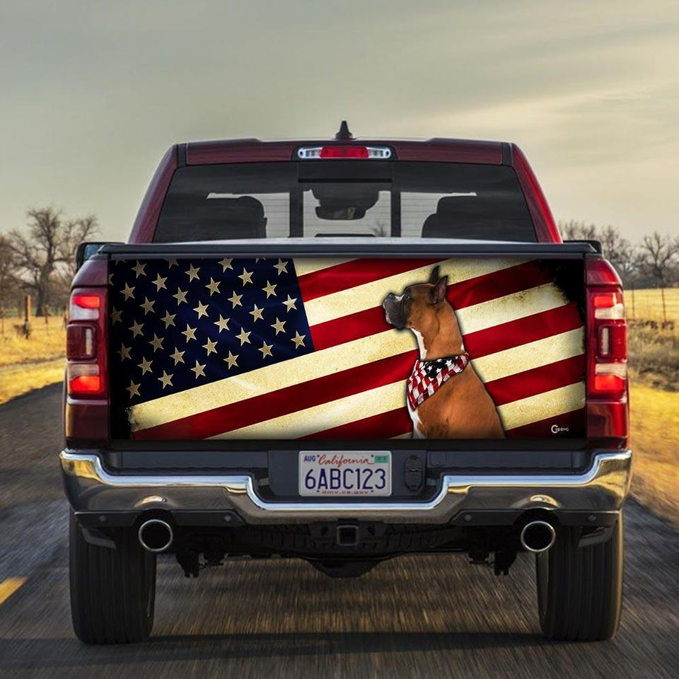 Boxer American truck Tailgate Decal Sticker Wrap Tailgate Wrap Decals For Trucks