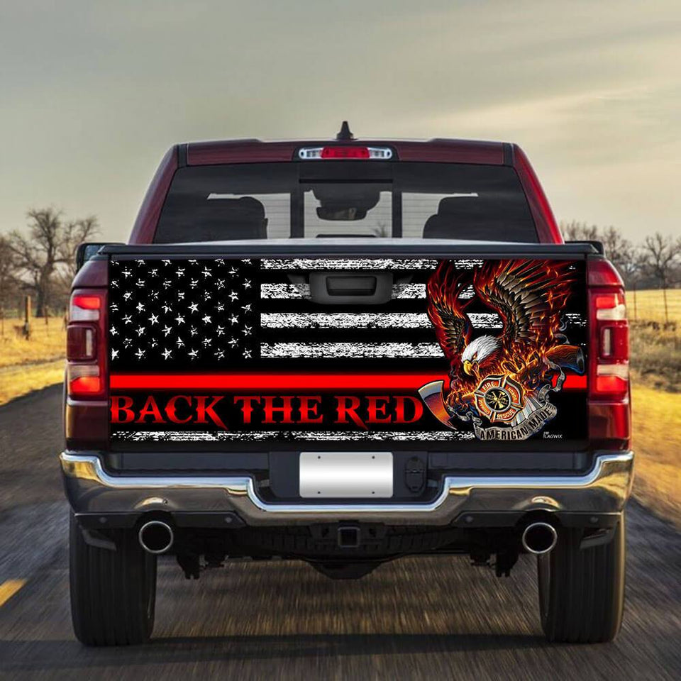 Firefighter Back The Rtruck Tailgate Decal Sticker Wrap Tailgate Wrap Decals For Trucks