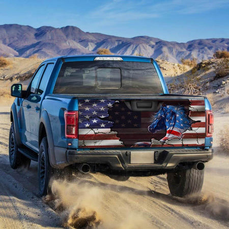 Horse Of American truck Tailgate Decal Sticker Wrap Tailgate Wrap Decals For Trucks