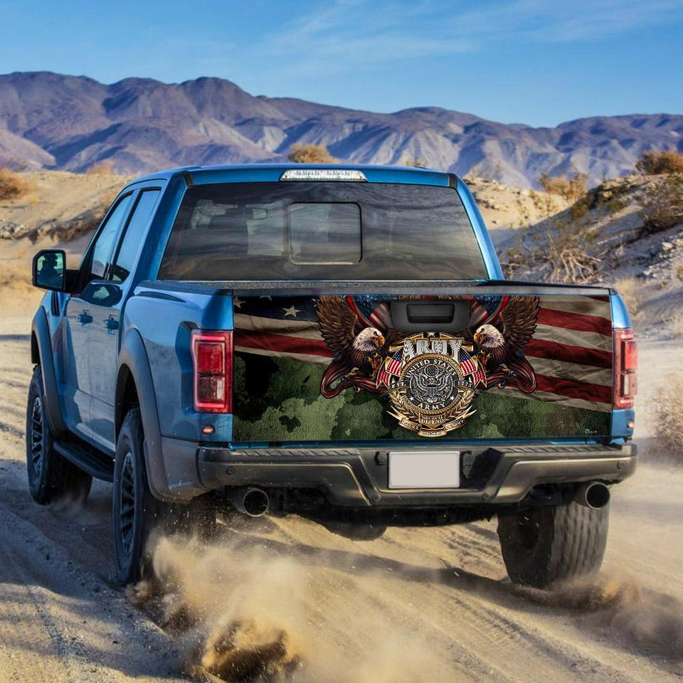 United States Army Veteran American Truck Tailgate Decal Sticker Wrap Tailgate Wrap Decals For Trucks