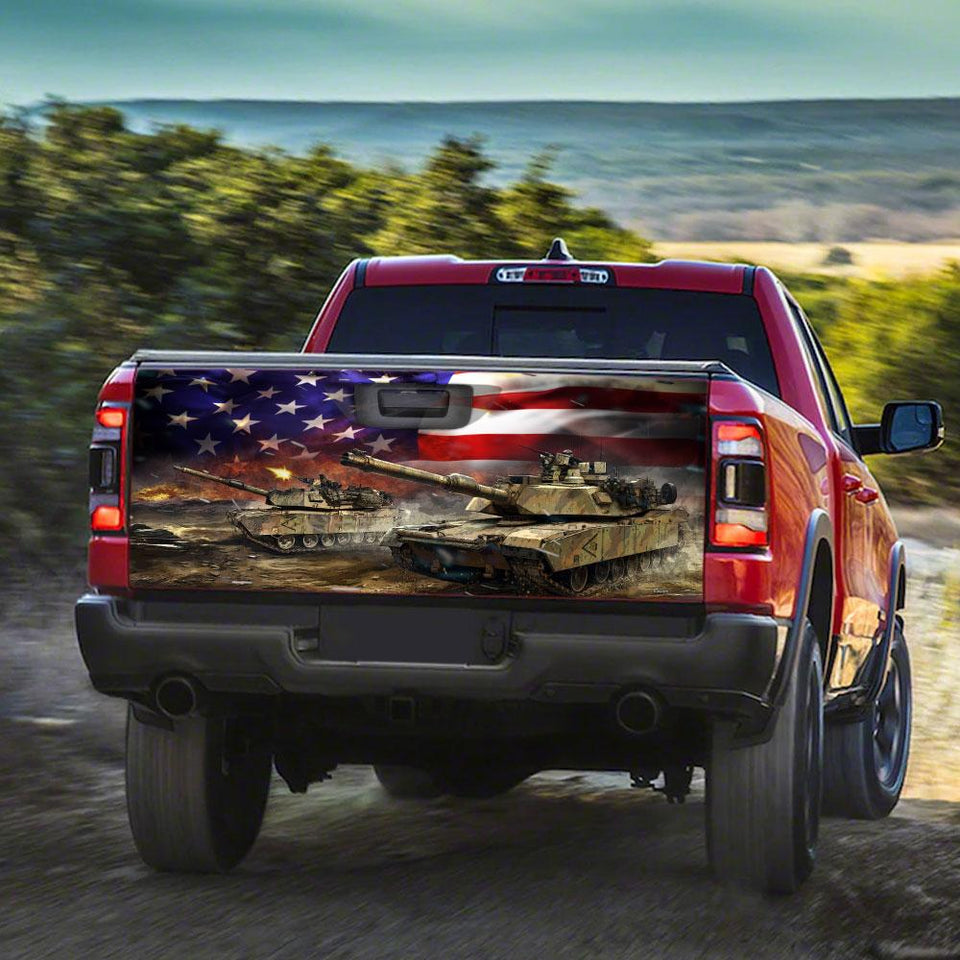 Tank American Graphic Atruck Tailgate Decal Sticker Wrap Tailgate Wrap Decals For Trucks