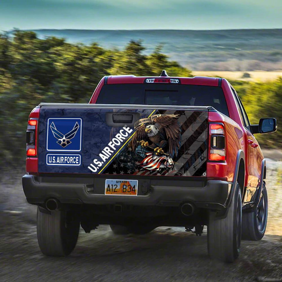 United States Air Force Veterans truck Tailgate Decal Sticker Wrap Tailgate Wrap Decals For Trucks