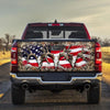 Deer Skull Graphic American truck Tailgate Decal Sticker Wrap Tailgate Wrap Decals For Trucks