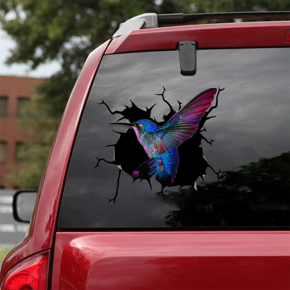 [sk1751-snf-tnt]-hummingbird-crack-sticker-bird-lover