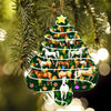 [sk0434-pw-ornm-ptd] Ornament Horse Gift For Christmas Decorate The Pine Tree - Camellia Print