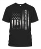 Best Buckin Dad Ever American Flag Gift for Fathers Day Tee Shirt