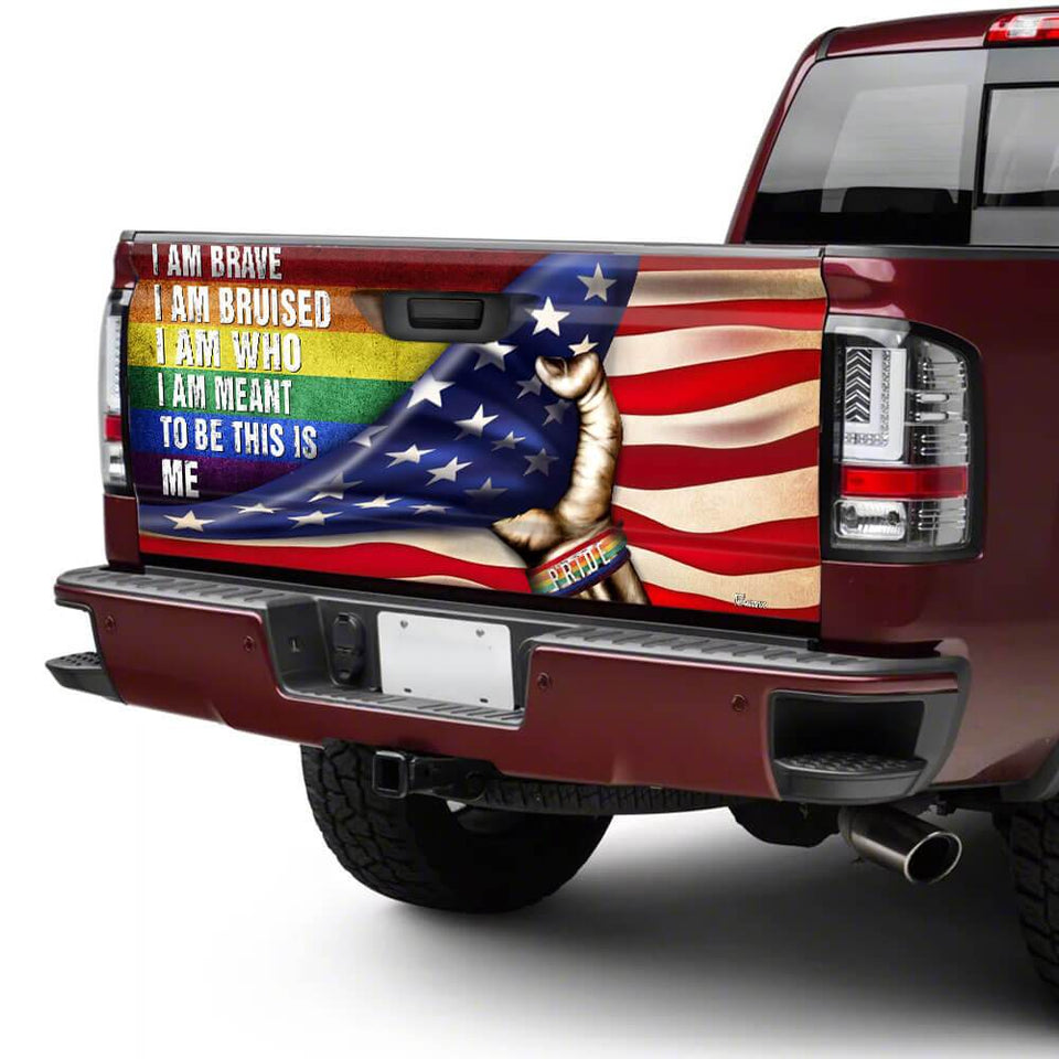 Lgbt Prico truck Tailgate Decal Sticker Wrap This Is Me Tailgate Wrap Decals For Trucks