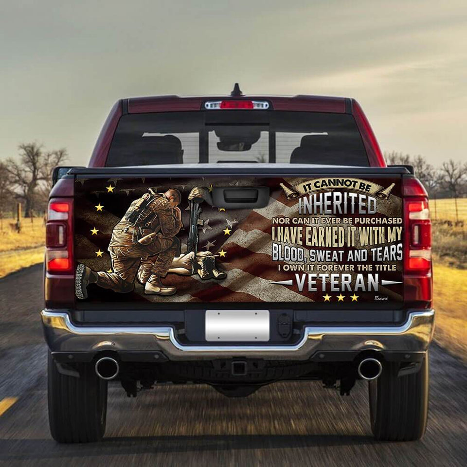 United States Veteran American truck Tailgate Decal Sticker Wrap Tailgate Wrap Decals For Trucks