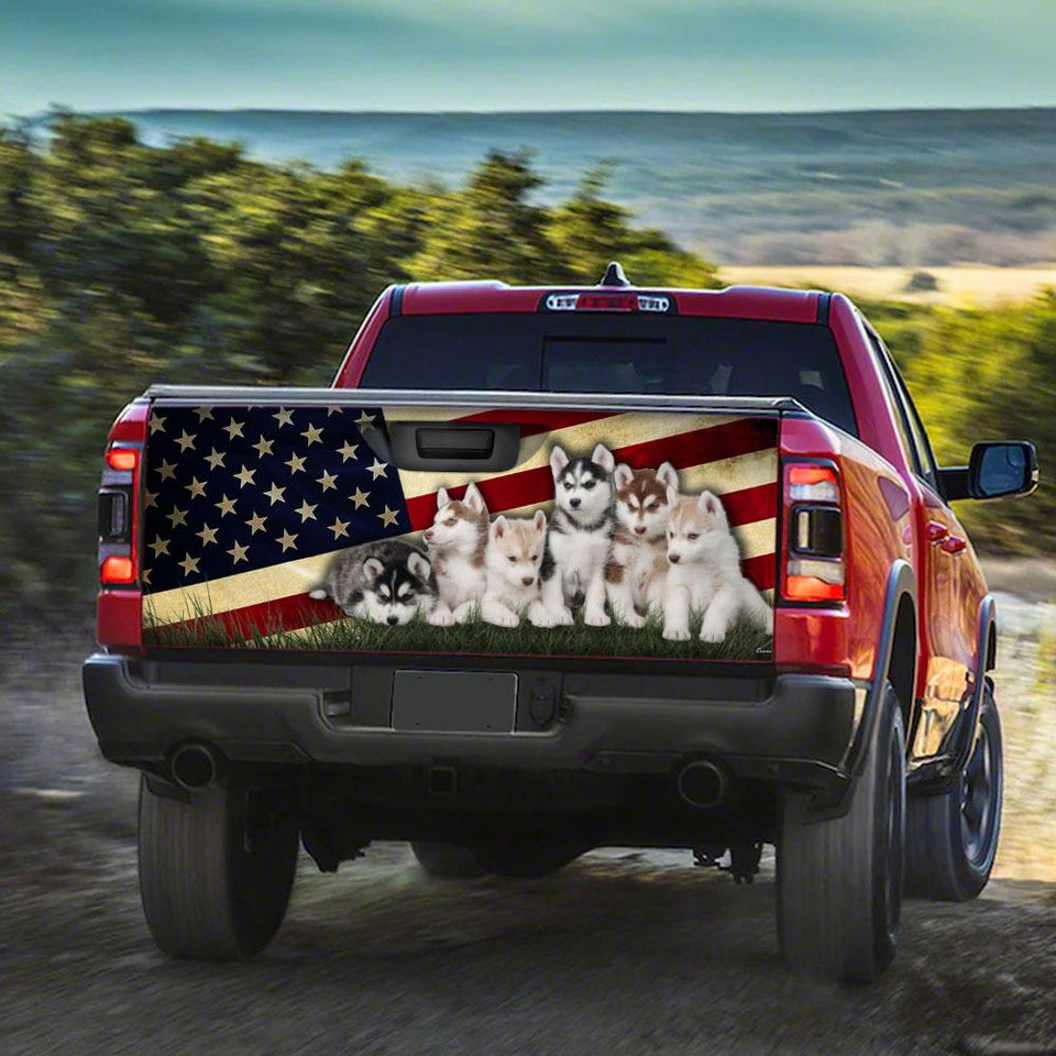 Husky American truck Tailgate Decal Sticker Wrap Tailgate Wrap Decals For Trucks