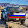 Police Military And Fire Thin Line Utruck Tailgate Decal Sticker Wrap Tailgate Wrap Decals For Trucks